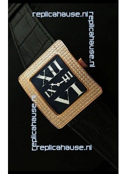 Franck Muller Geneve Infinity Japanese Gold Watch in White Roman Markers