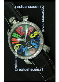 Gaga Milano Italy Manuale Replica Japanese Watch in Colorful Markers