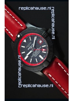 Breitling Chronometre GMT Carbon Dial Swiss Replica Watch in PVD Casing