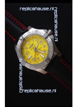Breitling Avenger II Seawolf Black Leather Strap 45MM - 1:1 Mirror Replica Watch