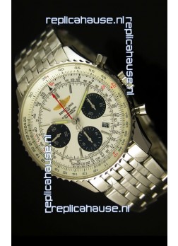 Breitling Navitimer 01 Swiss 1:1 Mirror Updated 2017 Replica Watch in White Dial