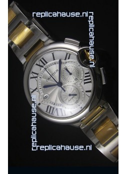 Ballon De Cartier Chronograph in Yellow Gold Two Tone Case - 1:1 Mirror Replica