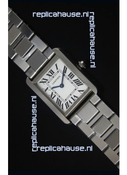 Cartier Tank Solo Swiss Quartz Watch in Steel Strap 28MM Wide 