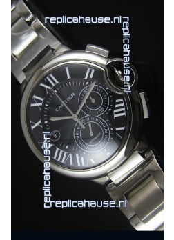 Ballon De Cartier Chronograph in Stainless Steel Case - 1:1 Mirror Replica