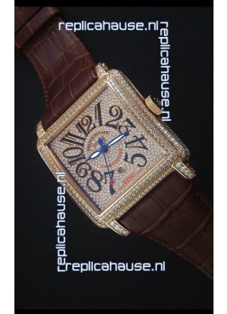 Franck Muller Conquistador King Automatic Swiss Replica Watch in Rose Gold 