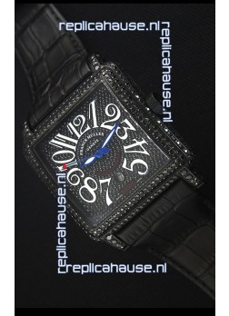 Franck Muller Conquistador King Automatic Swiss Replica Watch in Black PVD Case