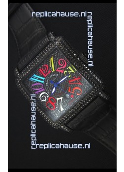 Franck Muller Conquistador King Automatic Crazy Colors Swiss Replica Watch PVD Case