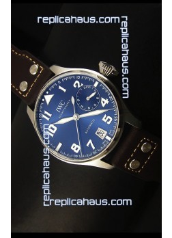 IWC Big Pilot - Functional Power Reserve Blue Dial 1:1 Mirror Replica Watch