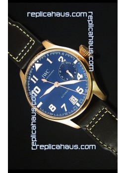 IWC Big Pilot Rose Gold - Functional Power Reserve 1:1 Mirror Replica Watch