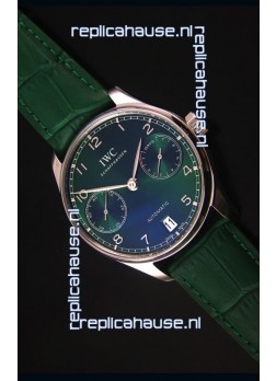 IWC Portugieser Swiss 1:1 Mirror Replica Watch Green Dial Steel Case Watch