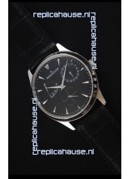 Jaeger-LeCoultre Master Ultra Thin Réserve De Marche Black Dial 1:1 Mirror Replica Watch