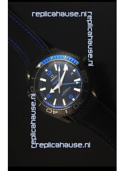 Omega Seamaster Planet Ocean Deep Black Blue GMT 1:1 Edition Swiss Replica Watch