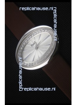 Piaget Limelight Magic Hour Swiss Quartz Steel Case in Black Strap
