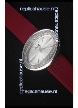 Piaget Limelight Magic Hour Swiss Quartz Steel Case in Red Strap