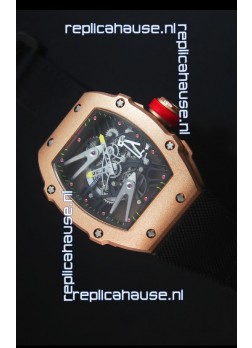 Richard Mille RM027 Tourbillon Rafael Nadal Edition Swiss Watch in Rose Gold Case