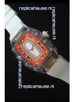 Richard Mille RM07-02 Sapphir Ladies Swiss Replica Watch in White Pearl Dial 