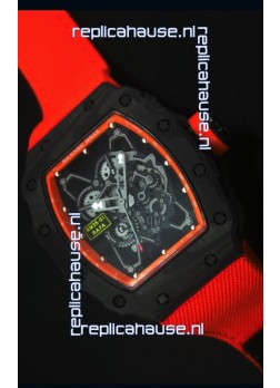 Richard Mille RM35-01 Rafael Nadal Edition Swiss Replica Watch Orange Nylon Strap