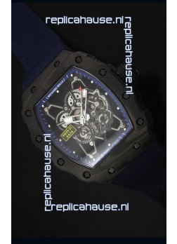 Richard Mille RM35-01 Rafael Nadal Edition Swiss Replica Watch Navy Blue Nylon Strap