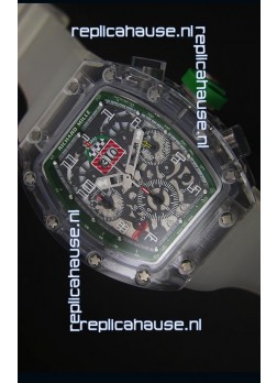 Richard Mille RM056-1 Tourbillon Felipe Massa Chronograh Green Bezel Watch