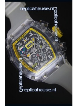 Richard Mille RM056-1 Tourbillon Felipe Massa Chronograh Yellow Bezel Watch