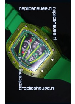 Richard Mille RM059 Yohan Blake Edition Swiss Replica Watch in Green Bezel