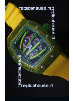 Richard Mille RM059 Yohan Blake Edition Swiss Replica Watch in Green Bezel