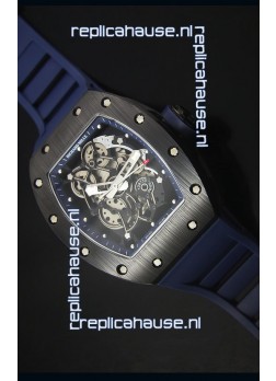 Richard Mille RM055 Ceramic Case Watch in Blue Inner Bezel