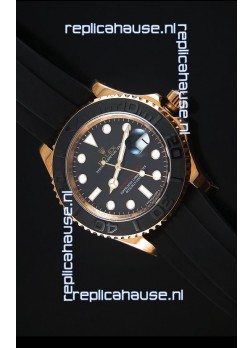Rolex Yachtmaster 116655 Everose Gold Ceramic 1:1 Ultimate Mirror Replica Watch