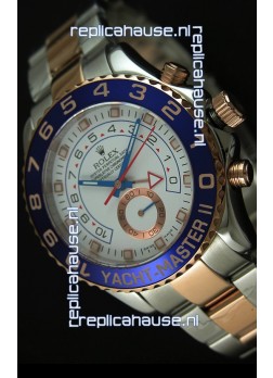 Rolex Yachtmaster II Two Tone Pink Gold - 1:1 Replica (Working Stopwatch)