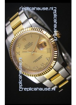 Rolex Datejust Replica Watch Gold Roman Dial in 36MM with 3135 Swiss Movement 