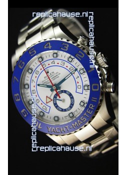 Rolex Yachtmaster II Stainles Steel Ref.116680 1:1 Mirror Replica Watch (Working Stopwatch Edition) 