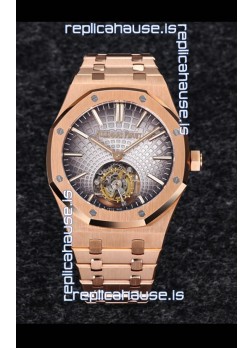 Audemars Piguet Royal Oak  Flying Tourbillon 41mm in 904L Rose Gold with Grey Dial