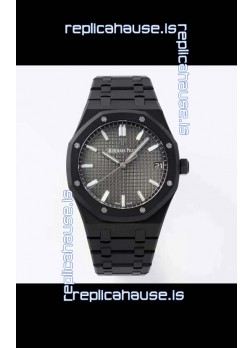 Audemars Piguet Royal Oak PVD Coated Swiss Replica Watch 3120 Swiss Movement - Grey Dial 