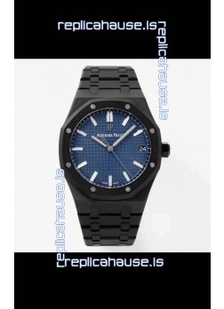 Audemars Piguet Royal Oak PVD Coated Swiss Replica Watch 3120 Swiss Movement - Blue Dial 