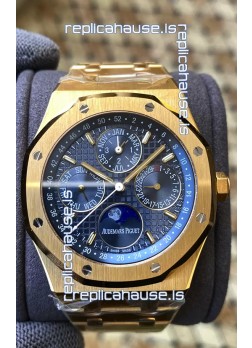 Audemars Piguet Royal Oak Perpetual Calendar Swiss Replica 904L Steel in Yellow Gold Casing