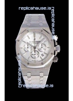 Audemars Piguet Royal Oak Chronograph White Dial 904L Steel 1:1 Mirror Replica