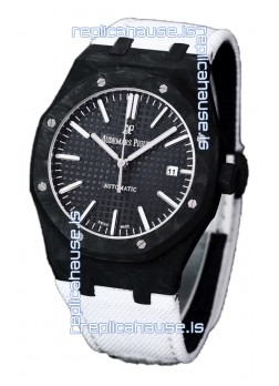 Audemars Piguet Royal Oak Ref.15400 Forged Carbon Casing Watch Black Dial in 1:1 Mirror Replica