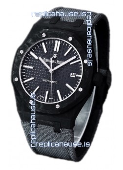 Audemars Piguet Royal Oak Ref.15400 Forged Carbon Casing Watch Black Dial in 1:1 Mirror Replica
