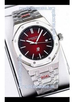 Audemars Piguet Royal Oak Jumbo Extra Thin Edition Watch in Red Dial - 39MM in 904L Steel Case