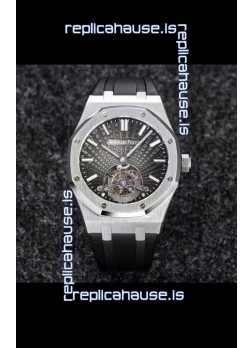 Audemars Piguet Royal Oak Tourbillon 41mm in 904L Casing - Grey Tapisserie Dial 1:1 Ultimate Replica