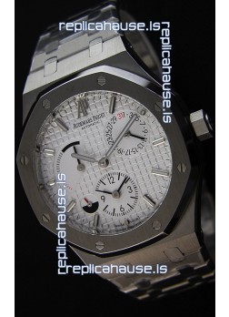 Audemars Piguet Royal Oak Dual Time Swiss Replica Watch  in White Dial