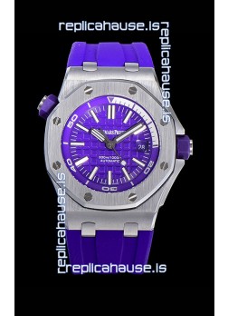 Audemars Piguet Royal Oak Diver Swiss Replica Navy Blue Dial 1:1 Quality 3120 Movement 904L Steel 
