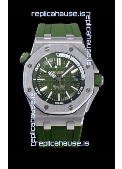 Audemars Piguet Royal Oak Diver Swiss Replica Dark Green Dial 1:1 Quality 3120 Movement 904L Steel 