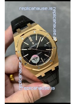 Audemars Piguet Royal Oak 15510 50th Anniversary 41MM Black Dial Rose Gold 41MM 1:1 Mirror Replica