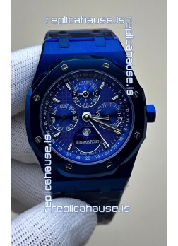 Audemars Piguet Royal Oak Perpetual Calendar Super Clone Blue Ceramic Replica Watch