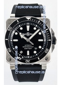 Bell & Ross BR03-92 Diver Stainless Steel - Black Dial Swiss Replica Watch 1:1 Mirror Replica