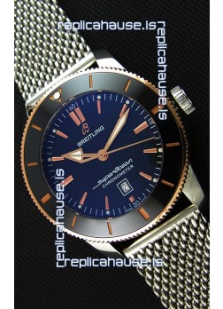 Breitling SuperOcean Heritage II B20 44MM Black Dial Two Tone Bezel 1:1 Mirror Replica