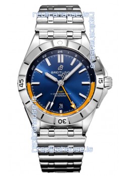 Breitling Chronomat Automatic GMT 40 Blue Dial 1:1 Mirror Swiss Replica Watch 