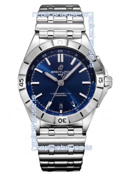Breitling Chronomat Automatic GMT 40 Dark Blue Dial 1:1 Mirror Swiss Replica Watch 