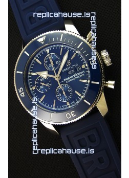 Breitling Superocean Heritage II Blue Dial 46MM 1:1 Mirror Swiss Replica Watch 